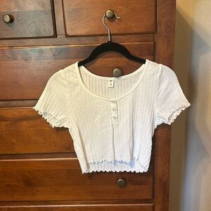 White Crop Top